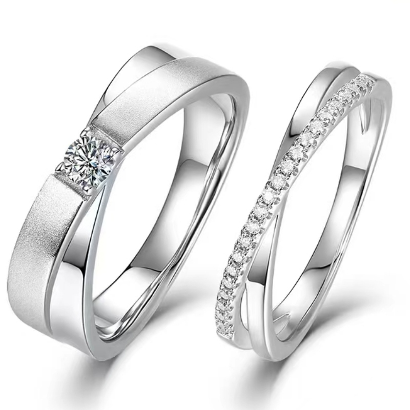 Sterling Silver 925/18k/14k/10k злато с moissanite/истински диамантен годежен пръстен